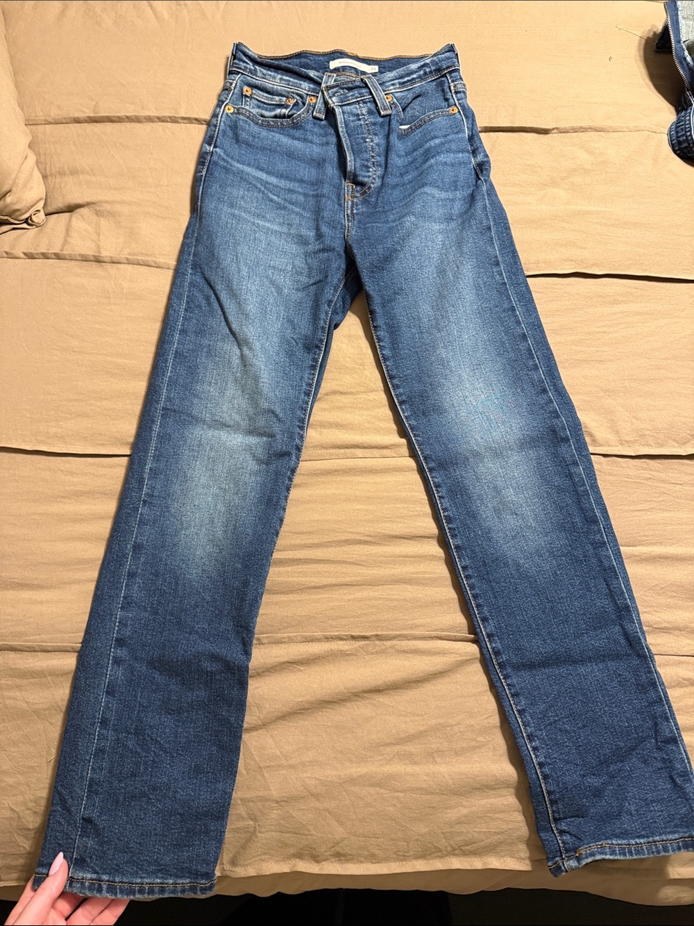 Levi's Women's Straight-Leg Jeans in Blue Wash